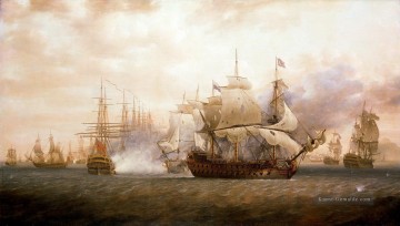 Kriegsschiff Seeschlacht Werke - Schlacht von Frigate Bay Seeschlacht